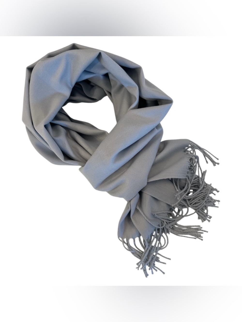 NWOT | Cashmere & Wool Blend Silver / Light Grey Scarf / Wrap / Shawl